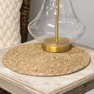 Natural Straw Round Mat #BB189