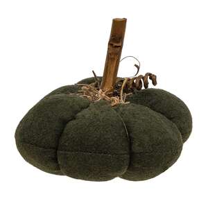 Black Distressed Fabric Pumpkin