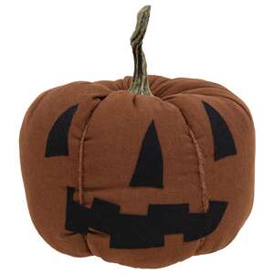 Large Stuffed Primitive Jack O Lantern with Stem #CS38836