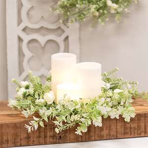 Bridal Rose Blossom Candle Ring, 6.5" FSR48473;