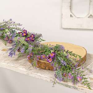 Lilac & Lavender Blossoms Garland FSR51632;
