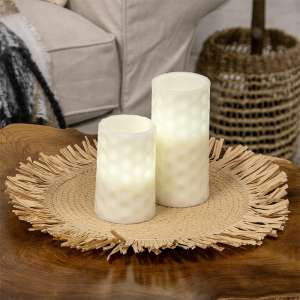 Natural Jute & Dried Grass Candle Mat, Large HAC2406Natural Jute & Dried Grass Candle Mat, Large HAC2406