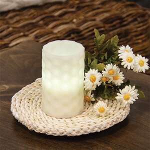 Natural Corn Husk Round Candle Mat HAC2410;