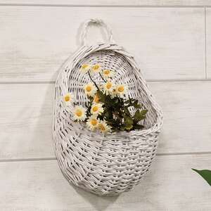 White Willow Wall Pocket Basket HAC2417;