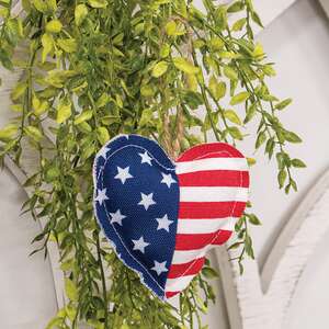 Patriotic Heart Flag Ornament ZOESP3007;