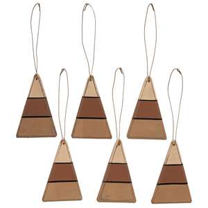 6 Set, Wooden Candy Corn Ornaments;