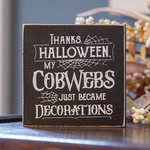 Thanks Halloween Square Block 37933;