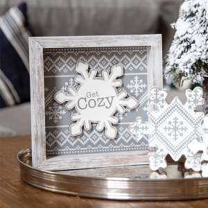 Get Cozy Snowflake Sweater Frame 37941