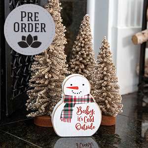 Baby It's Cold Outside Chunky Snowman Sitter 37949