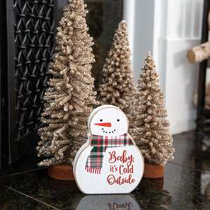 Baby It's Cold Outside Chunky Snowman Sitter 37949;