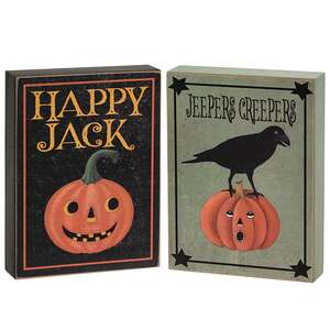 Happy Jack Vintage Look Box Sign, 2 Asstd. #37975