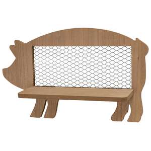 37997 Folding Chicken Wire & Wood Pig Shelf