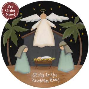 Glory to the Newborn King Nativity Plate #38002