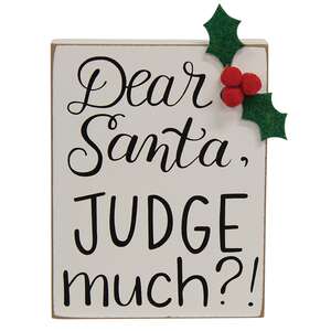 38184 Dear Santa, Judge Much? Block;