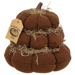 "Pumpkins 10 Cents" Stuffed Pumpkin Stack