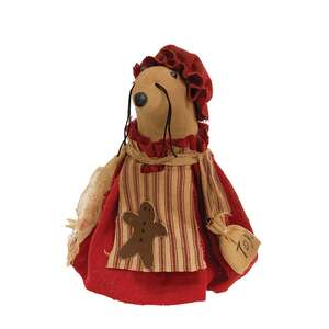 Mrs. Claus Mouse with Gingerbread Apron