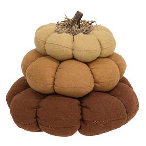 Mossy Top Stuffed Primitive Pumpkin Stack #CS38972