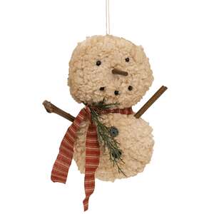 Sherpa Snowbaby Hanger with Ticking Scarf CS38984;