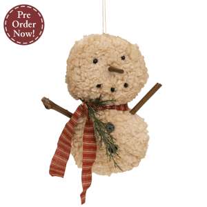 Sherpa Snowbaby Hanger with Ticking Scarf CS38984