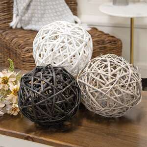Farmhouse Colors 8.5" Willow Ball, 3 Asstd. HAC2401;
