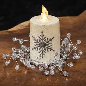 Icy Gems Candle Ring, 2.5" 18401;