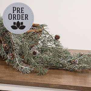 Iced Weeping Pine Garland, 4ft 18421