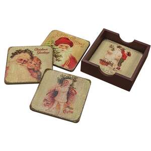 Vintage Christmas Coasters - Set of 4;