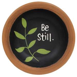 Be Still Mini Wooden Bowl #37748