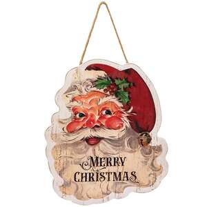 Vintage "Merry Christmas" Santa Sign