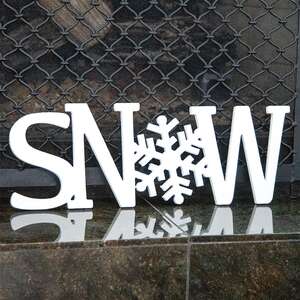 Glittered "Snow" Cutout Sign 38136;