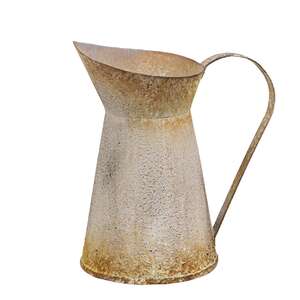 Shabby Chic Distressed Metal Mini Pitcher