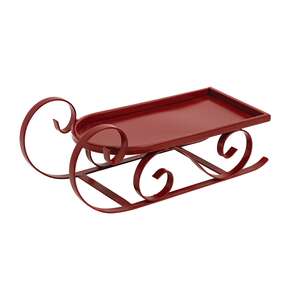 Red Metal Sled, Small