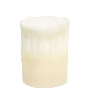 White Drip Pillar 3" x 4" - White Light #84694