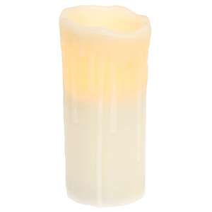 White Timer Drip Pillar - 3" x 7"