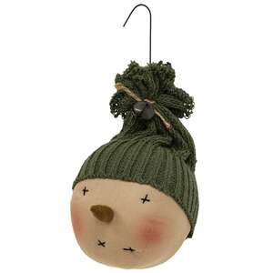 Small Hanging Knit Hat Snowman Head