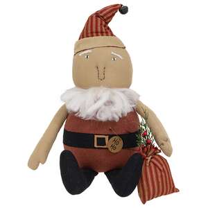 Sitting Primitive Goody Bag Santa Doll