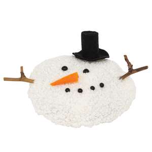 White Melting Top Hat Snowman Head