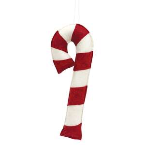 Stuffed Felt Candy Cane Hanger