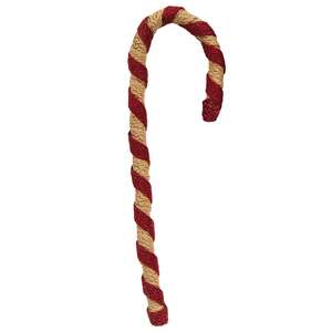 Red & Natural Jute Candy Cane, Large