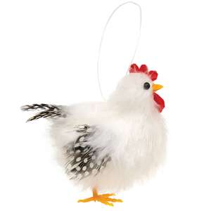 Fuzzy Chicken Ornament