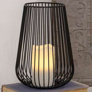 Black Wire Candle Holder, Large 18051B