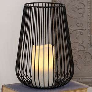 Black Wire Candle Holder, Large 18051B;