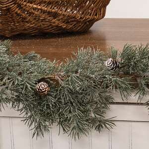 Iced Weeping Pine Garland, 5ft 18423;