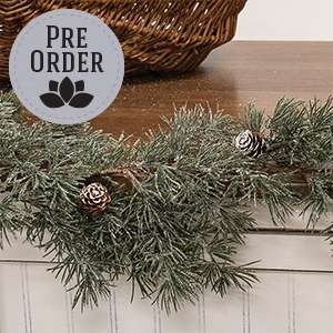 Iced Weeping Pine Garland, 5ft 18423