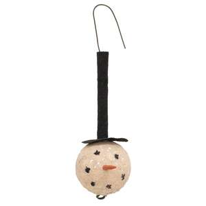 Primitive Top Hat Snowman Head Ornament - # 35129