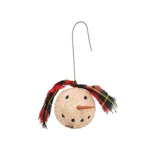 Primitive Snowman Ornament -