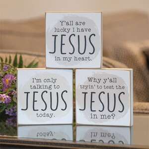 Jesus Today Square Block, 3 Asstd. 37909;