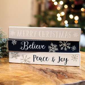 Believe Snowflake Mini Stick, 3 Asstd. 37957;