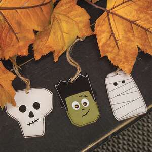 Halloween Monster Friends Ornaments, 3/Set 38016