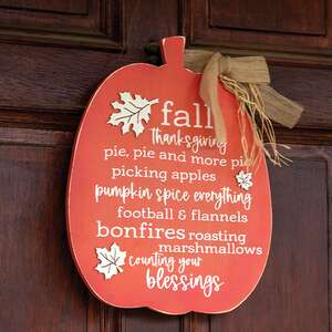 Counting Your Blessings Pumpkin Sign 38063;
